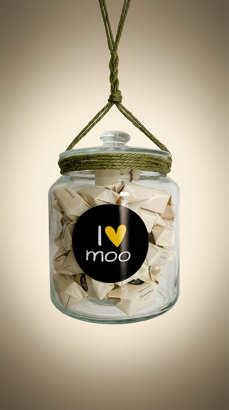 AI product shot of krówki ilovemoo