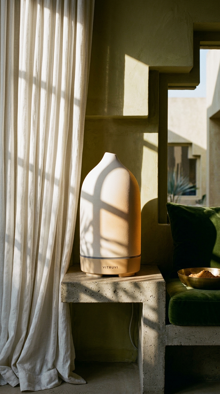 AI product shot of Vitruvi Stone Diffuser