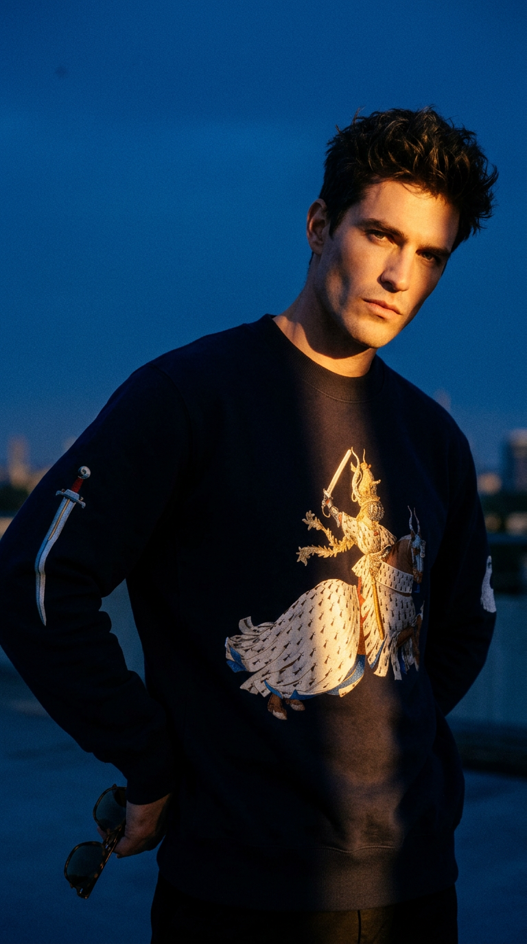 AI product shot of Barthélemy d'Eyck Art Sweatshirt