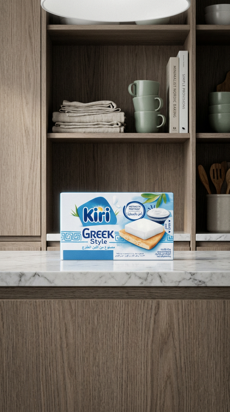 AI product shot of Kiri Greek Style