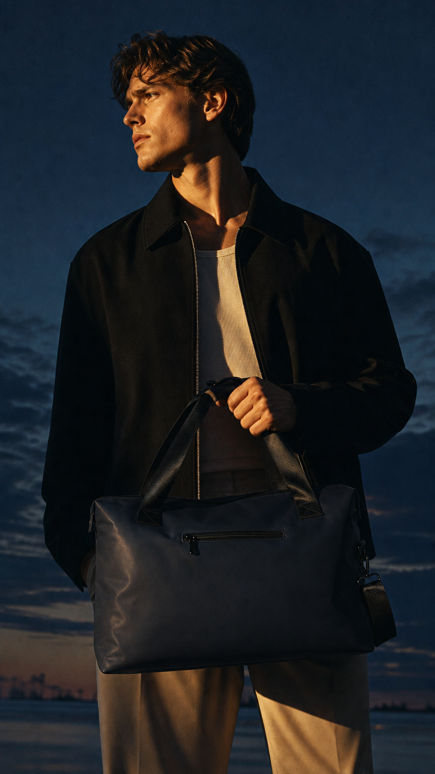AI product shot of Bergen Weekend Bag