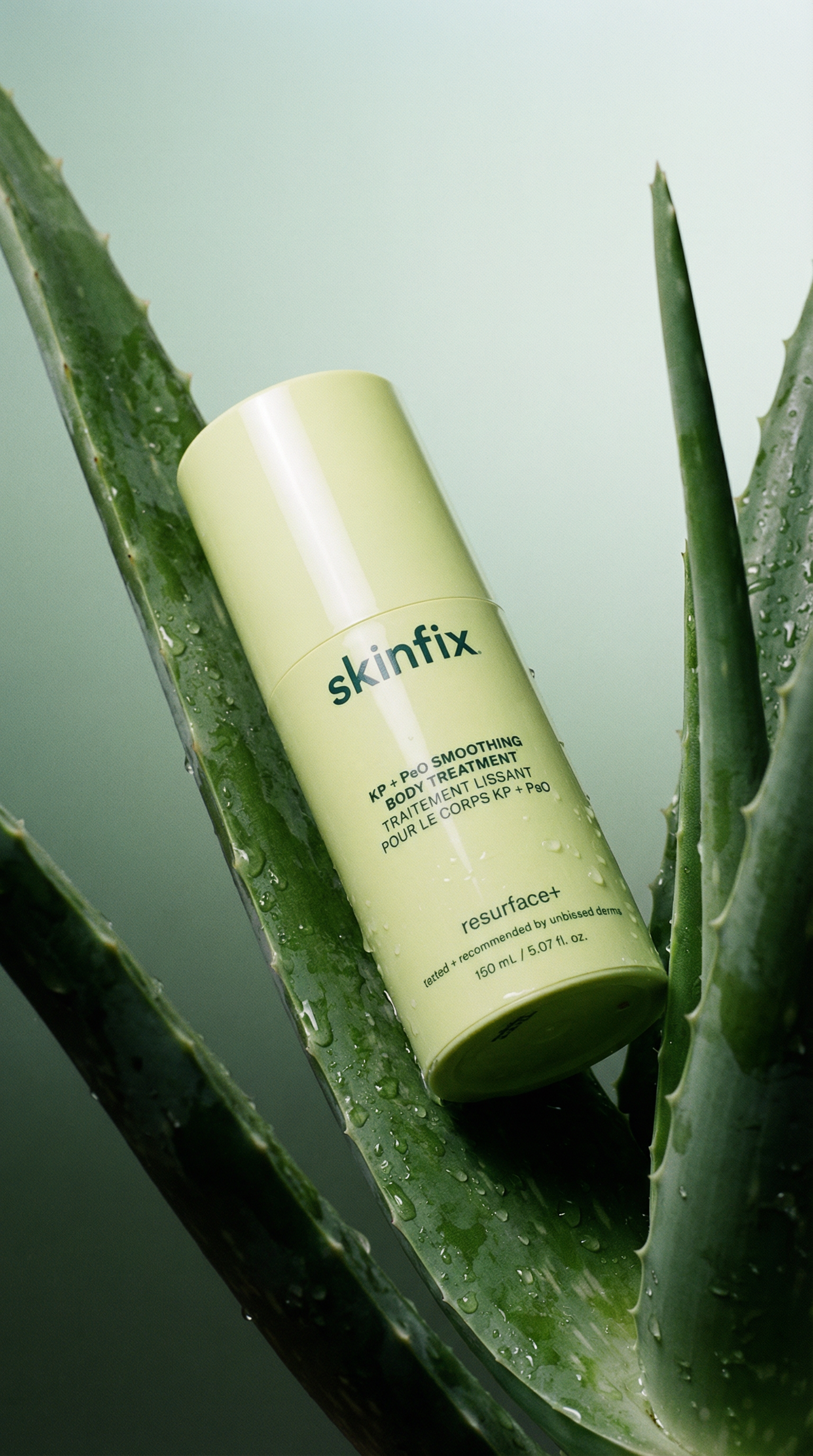 AI product shot of KP + PsO Smoothing Body Treatment