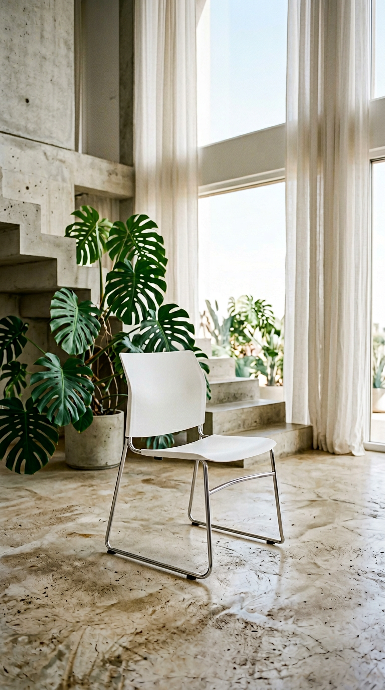 AI product shot of CS One Sled Chair