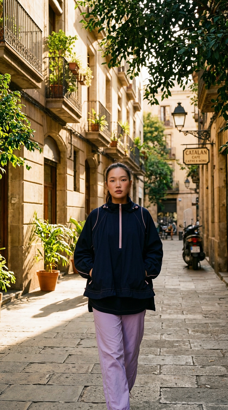 AI product shot of CQ GO RUFFLE PARKA