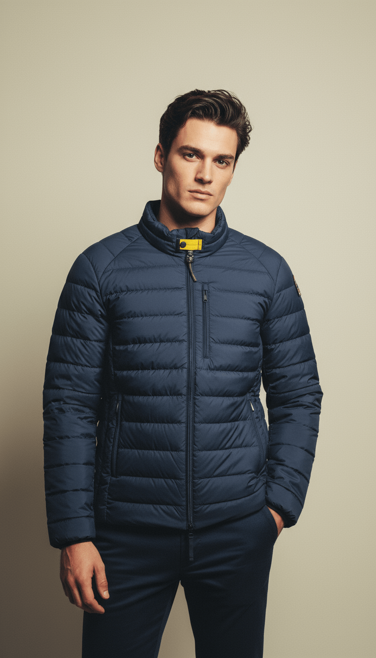 AI product shot of Parajumpers Ugo Lightweight Jacket Blue Navy