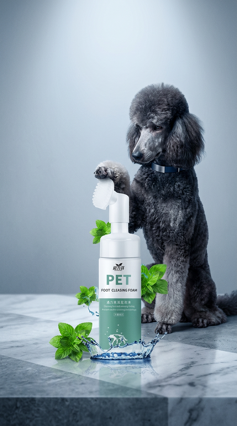 AI product shot of FurryFoot Spa