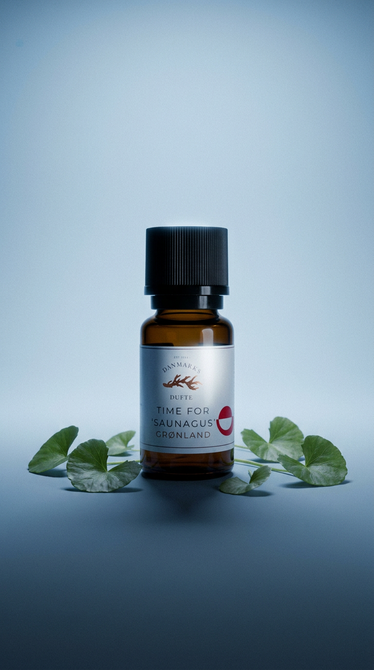 AI product shot of Sauna fragrance Grønland