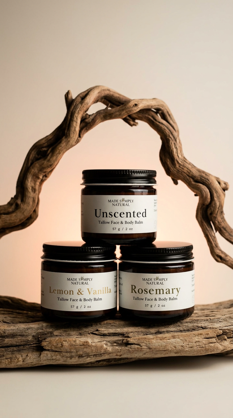 AI product shot of Whipped Tallow Balm – Hand & Body Moisturizer