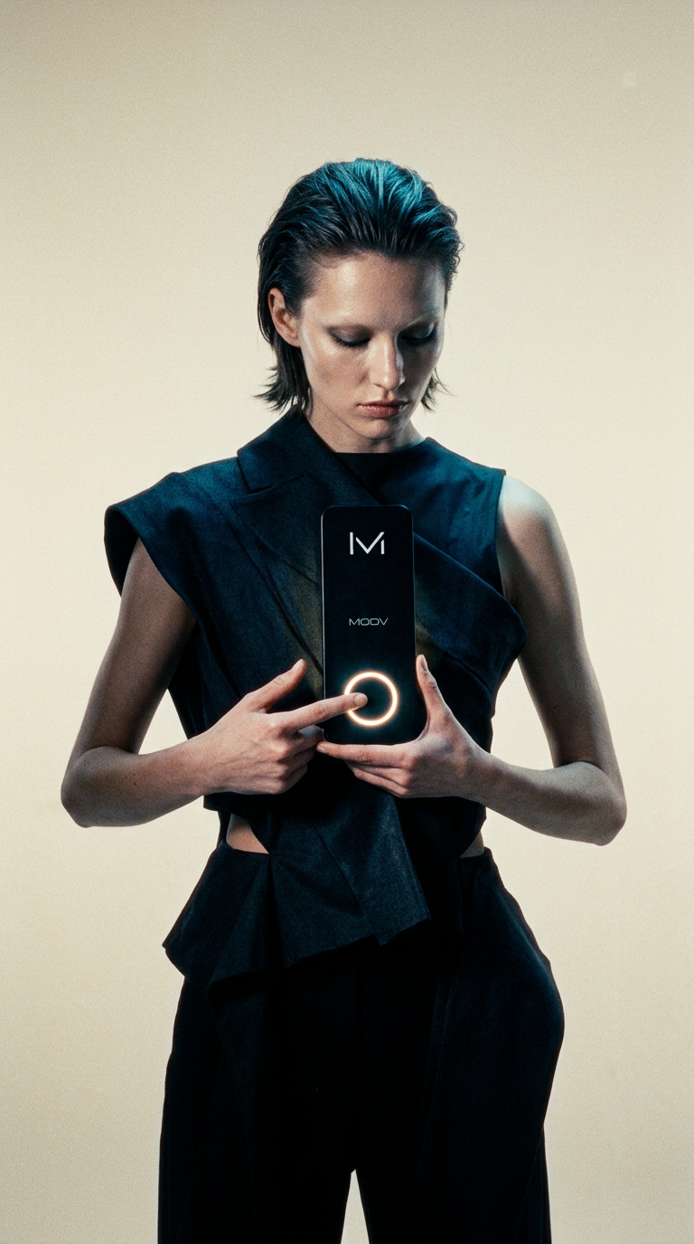 AI product shot of MOOV Alarm and MOOV App