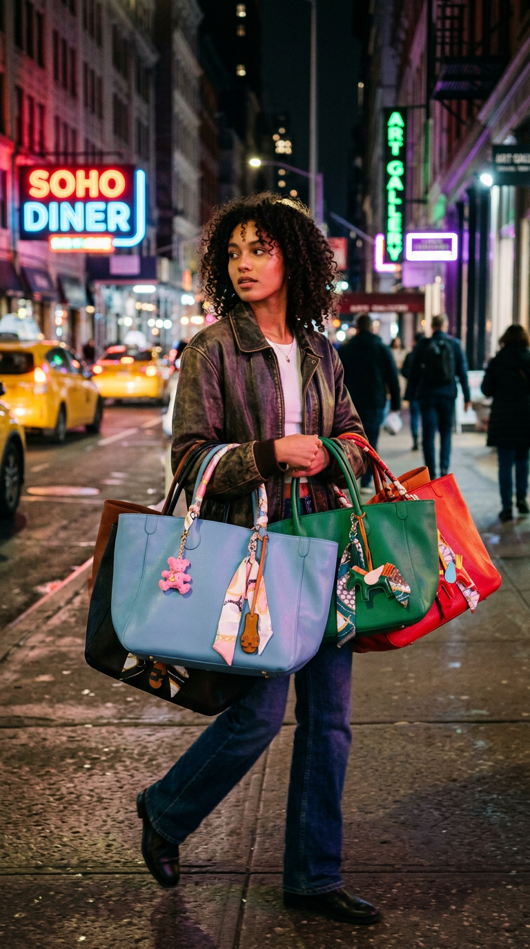 AI product shot of Haven Faux Leather Tote