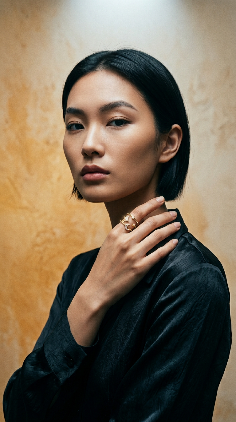 AI product shot of The Galaxy Ring