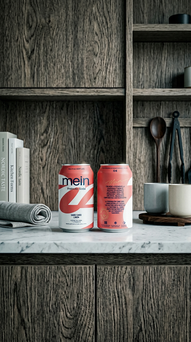 AI product shot of Gaseosa Camu camu y Limón