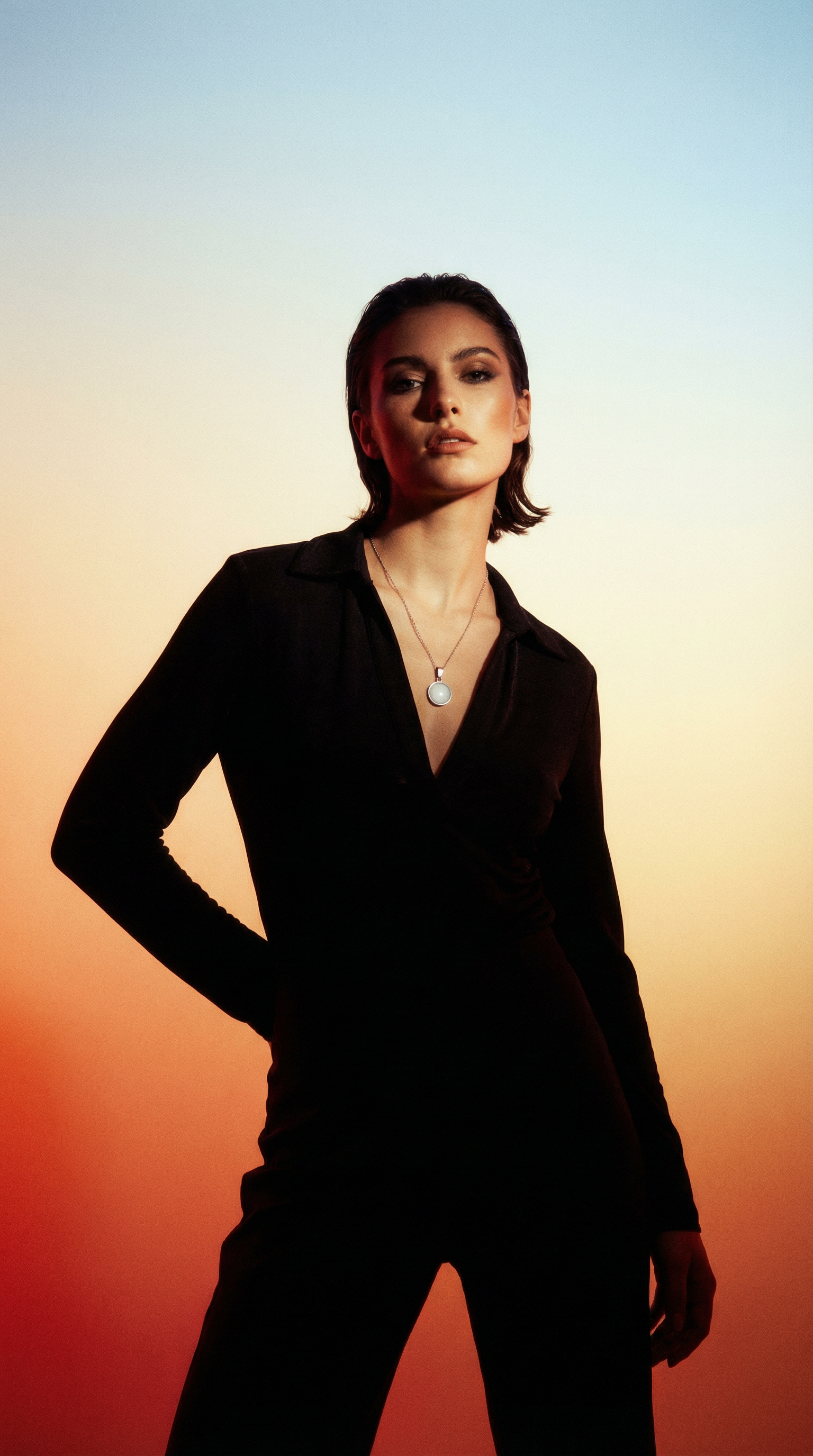 AI product shot of Collier perle