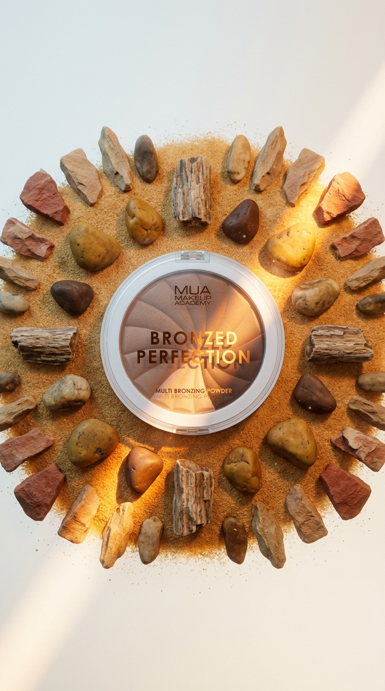 AI product shot of MUA BRONZED PERFECTION GOLDEN DUNES