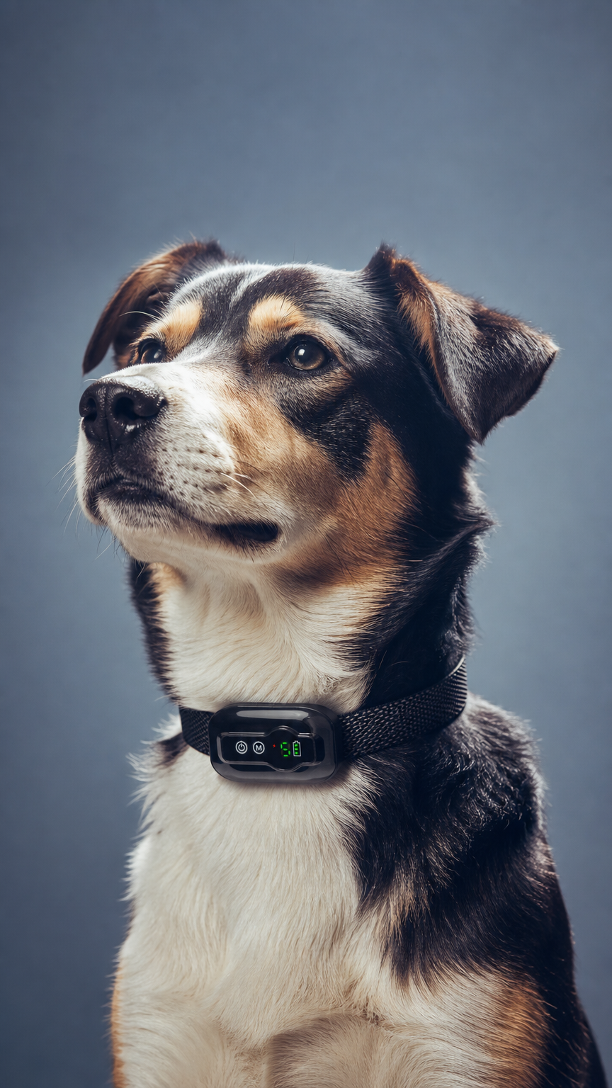 AI product shot of Collier de dressage pour chiens