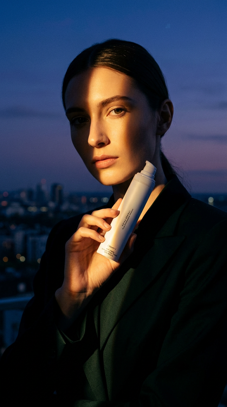 AI product shot of Pure Performance Skincare, Collagen Anti Age Night Cream