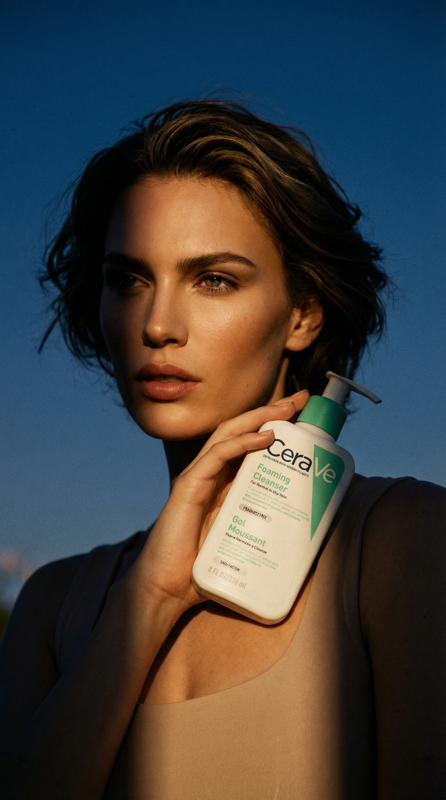 AI product shot of CeraVe Foaming Cleanser with Niacinamide for Normal to Oily Skin 236ml
