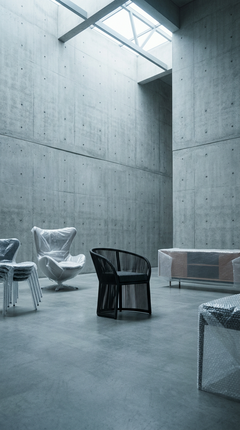 AI product shot of Town Chair Mocha - krzesło