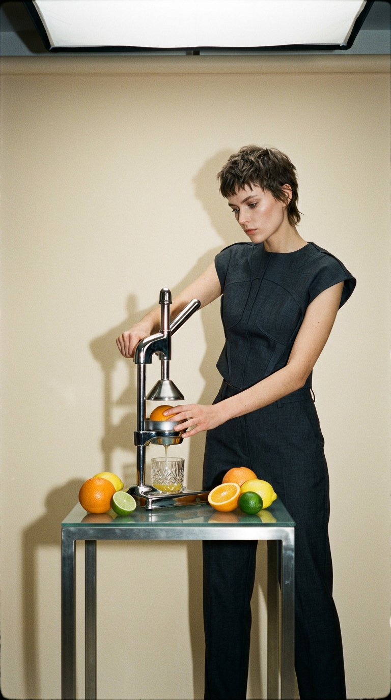 AI product shot of Manuel Juicepresser - Masterclass