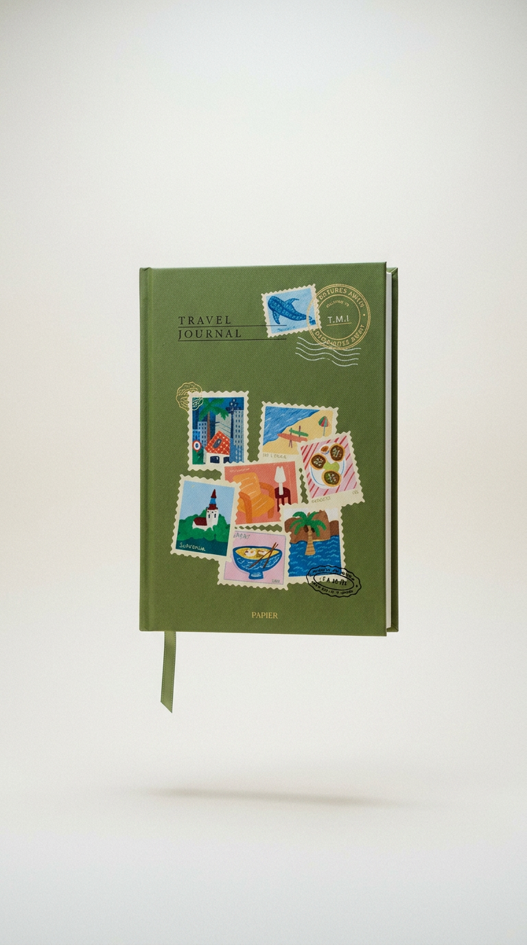 AI product shot of Adventure Travel Journal