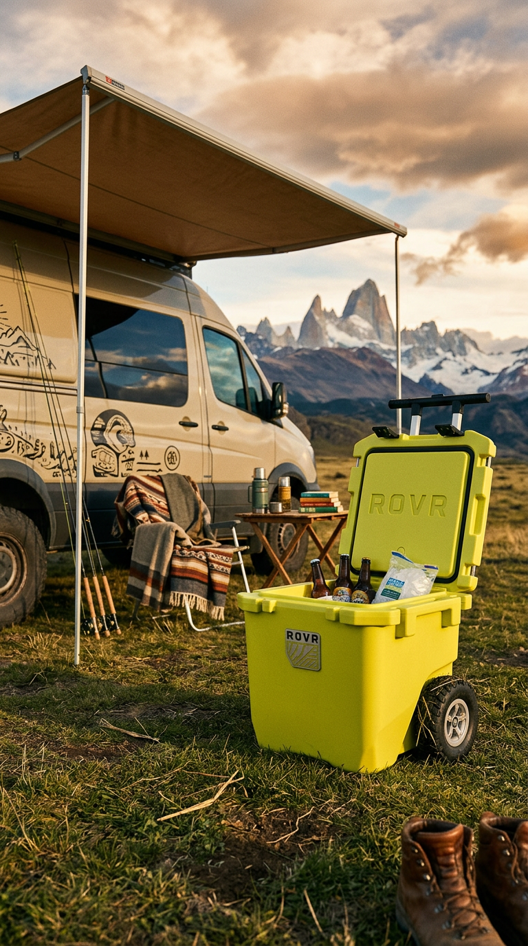 AI product shot of RollR® 30 Wheeled Cooler