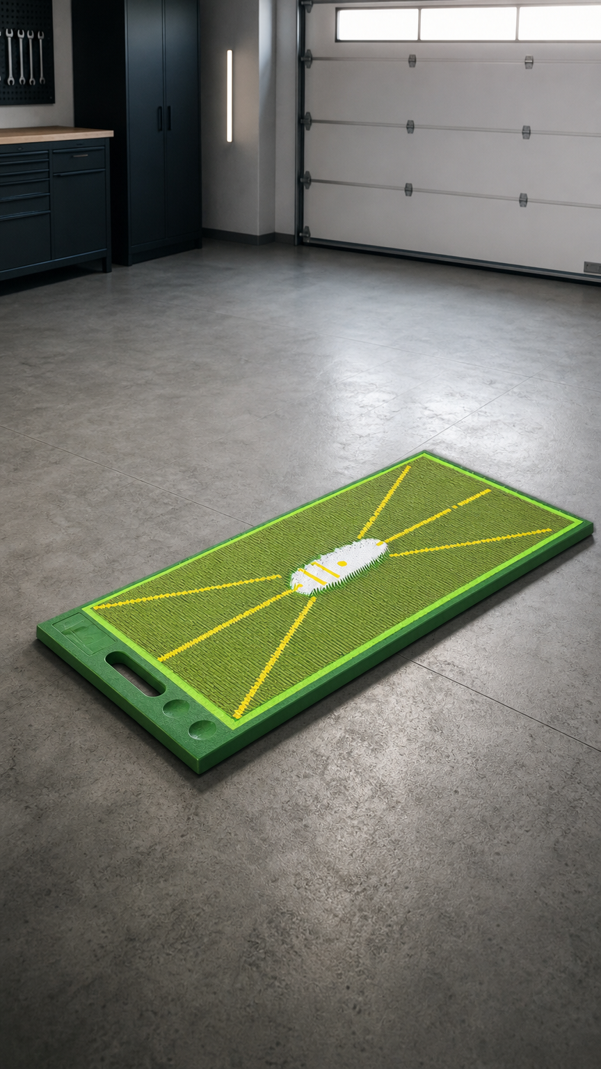 AI product shot of DINT StrikeZone™ Hitting Mat 🎯
