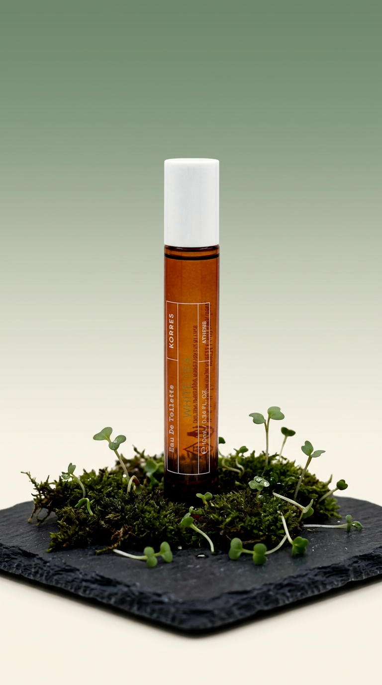 AI product shot of White Tea Eau de Toilette