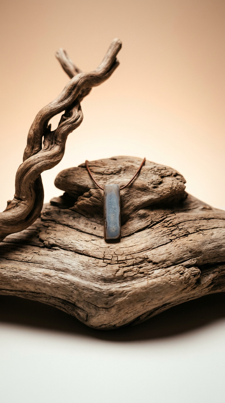 AI product shot of I SPEAK MY TRUTH. Side Chisel - Pendant Necklace