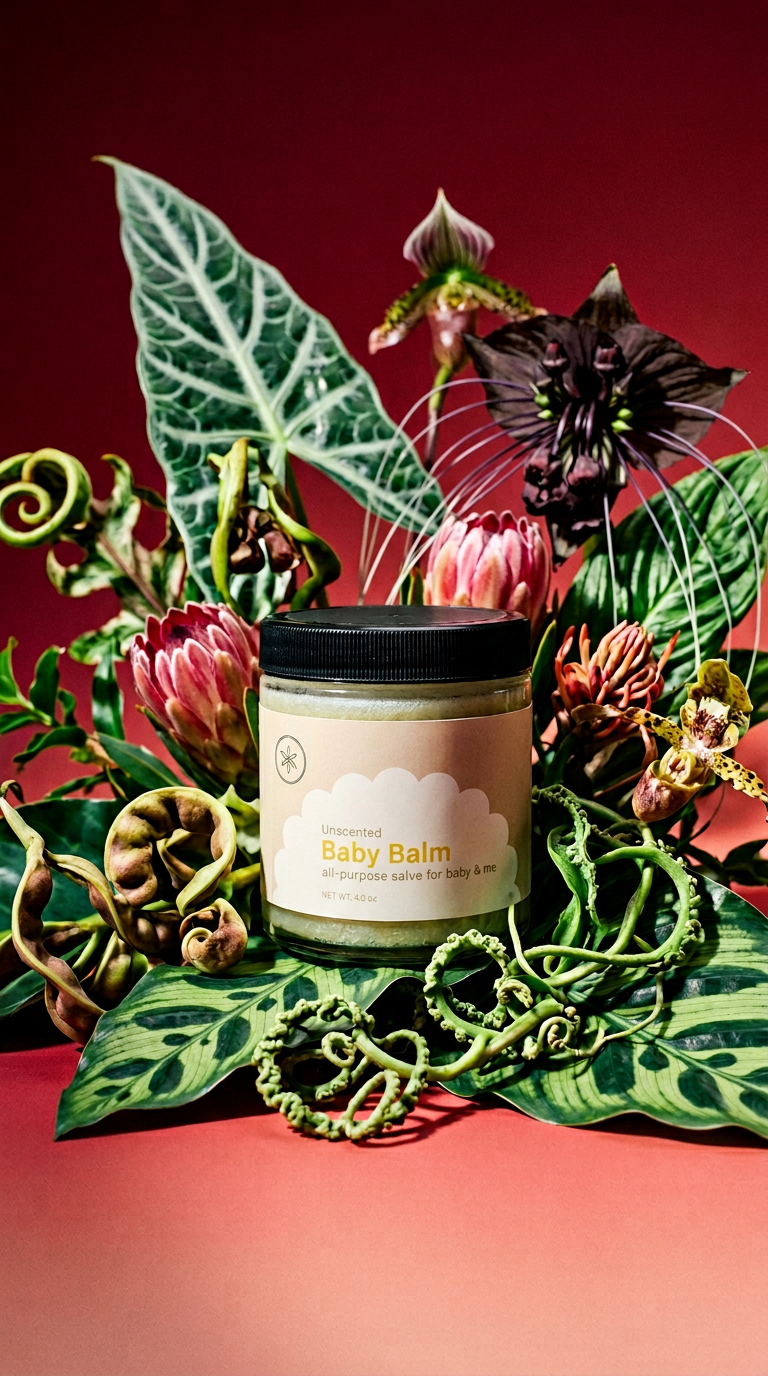 AI product shot of Baby Balm