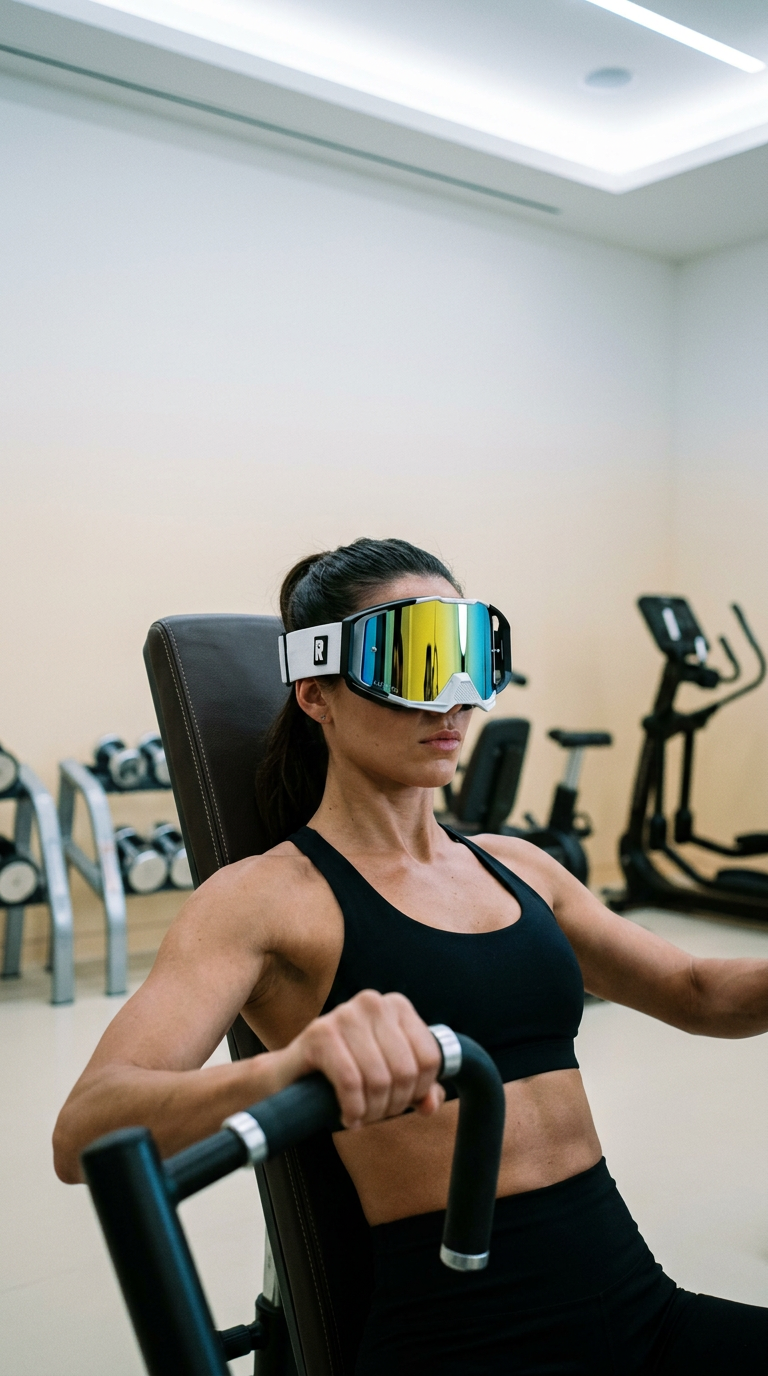 AI product shot of white and black motocross goggles
