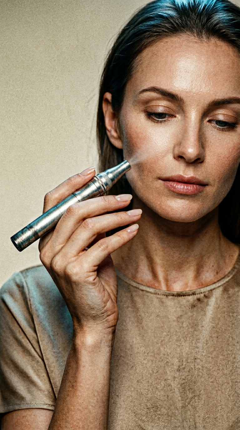 AI product shot of LUNÉA Derma Pen