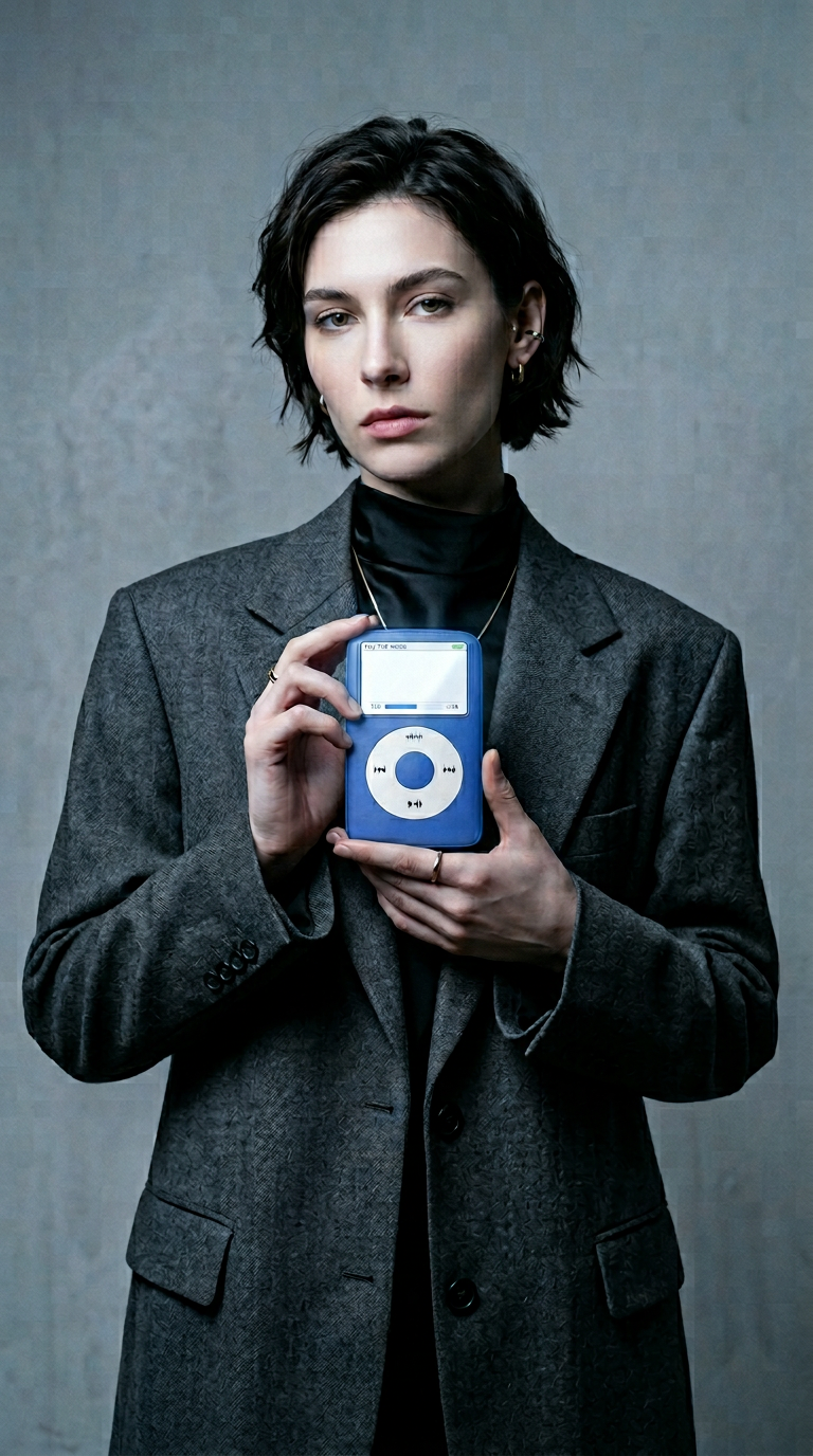 AI product shot of Electric Blue KPod Backpack