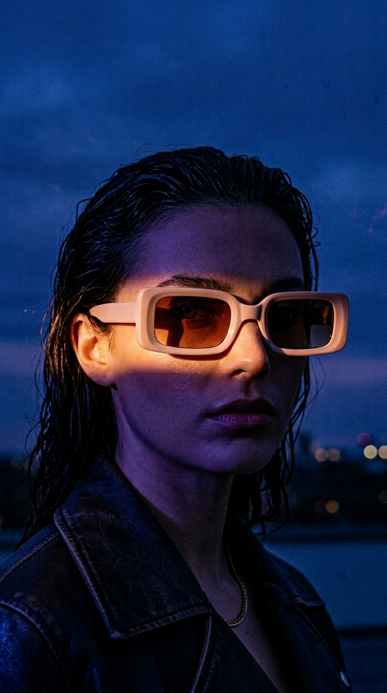 AI product shot of Rhea Sunglasses in Dusty Rose