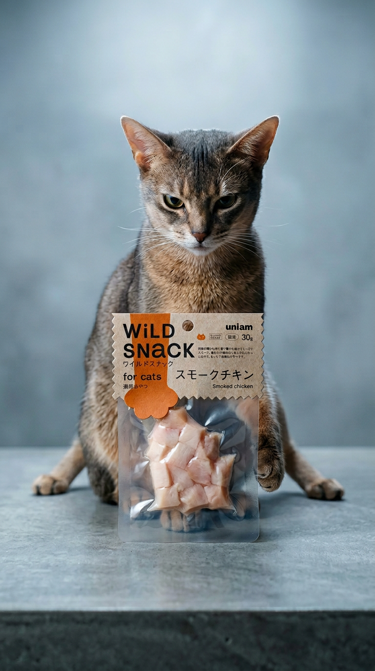 AI product shot of 国産 スモークチキン