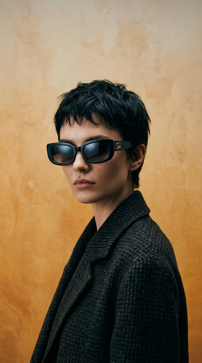 AI product shot of Emerry Sunglasses in Magenta