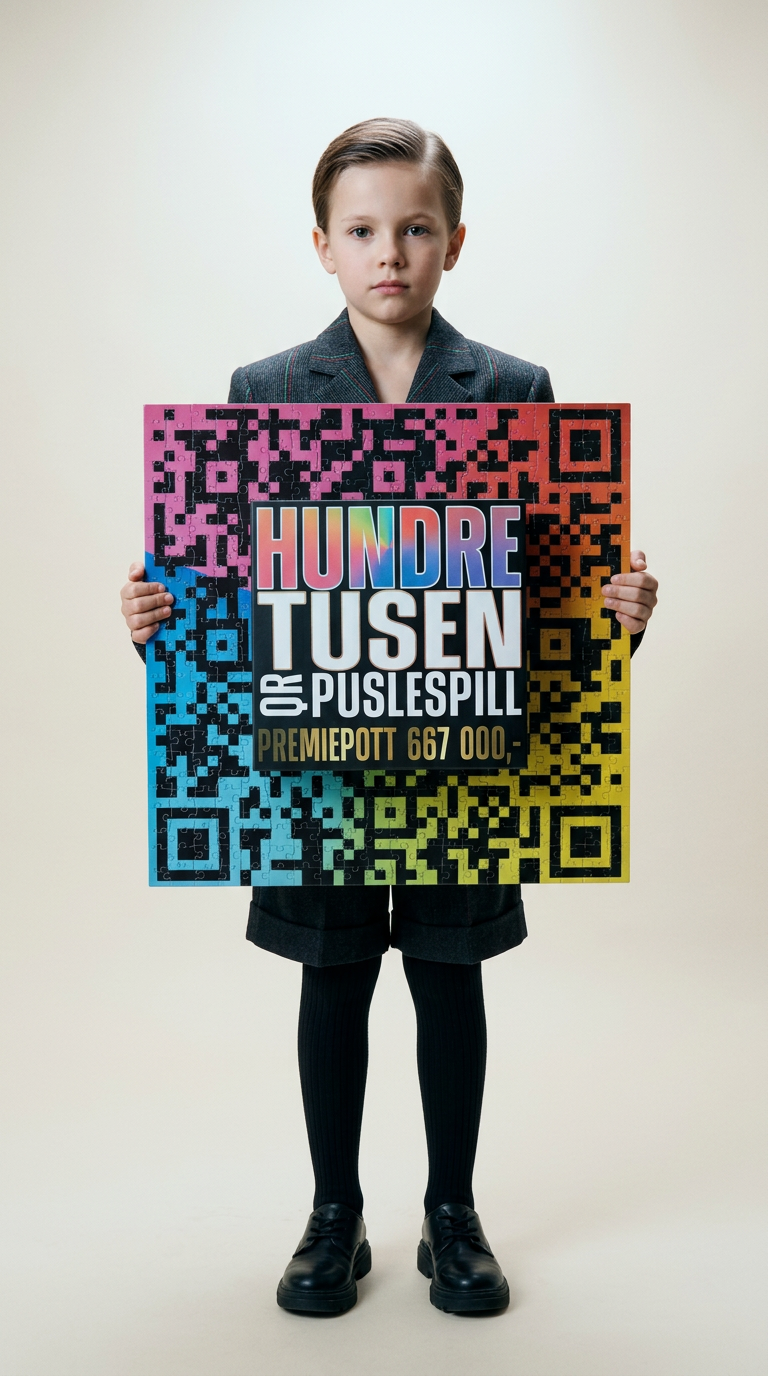 AI product shot of Lotteri-puslespill