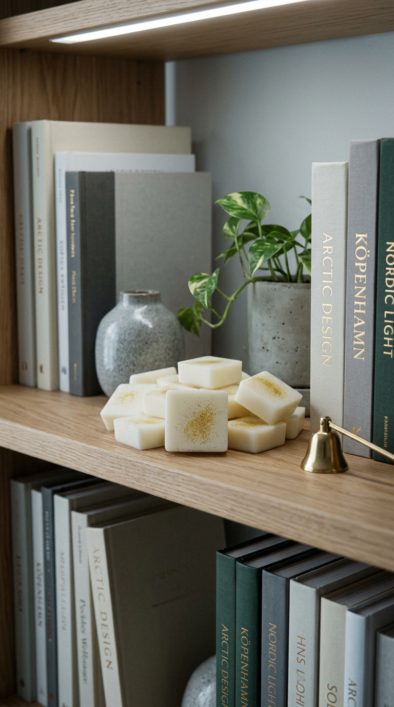 AI product shot of Citrus Fusion 6 Scented Wax Melt Cubes