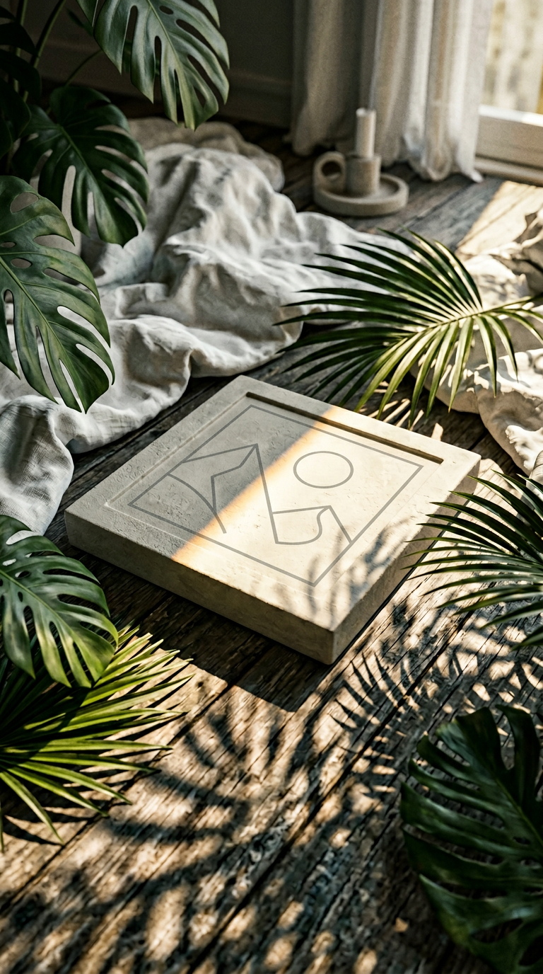 AI product shot of סבוניה מעץ במבוק טבעי