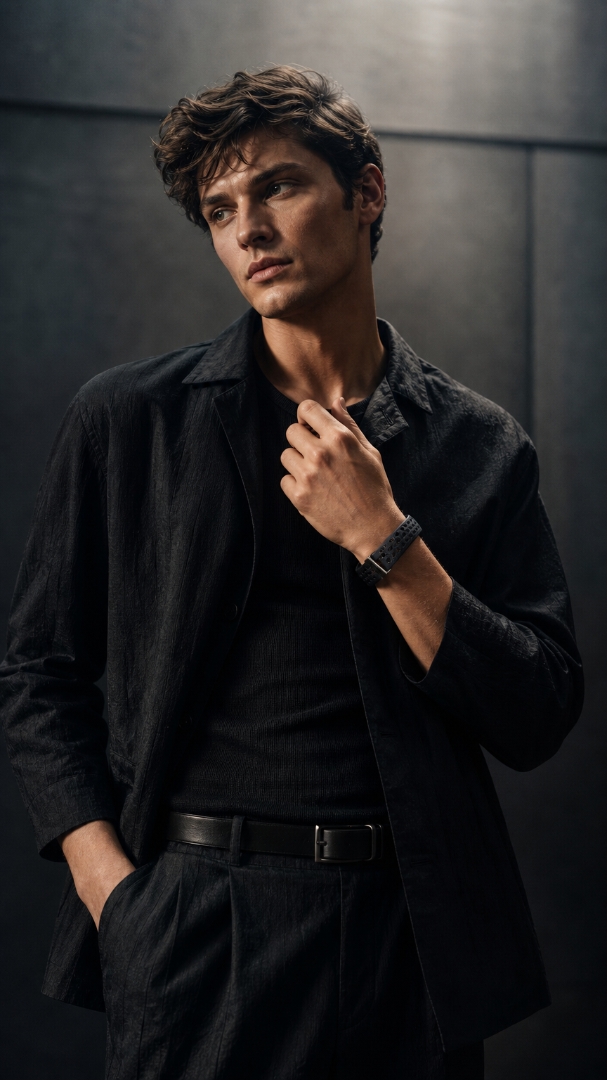 AI product shot of AXON Core Fitness Tracker: Sleep, HRV & Activity Wristband | No Subscription