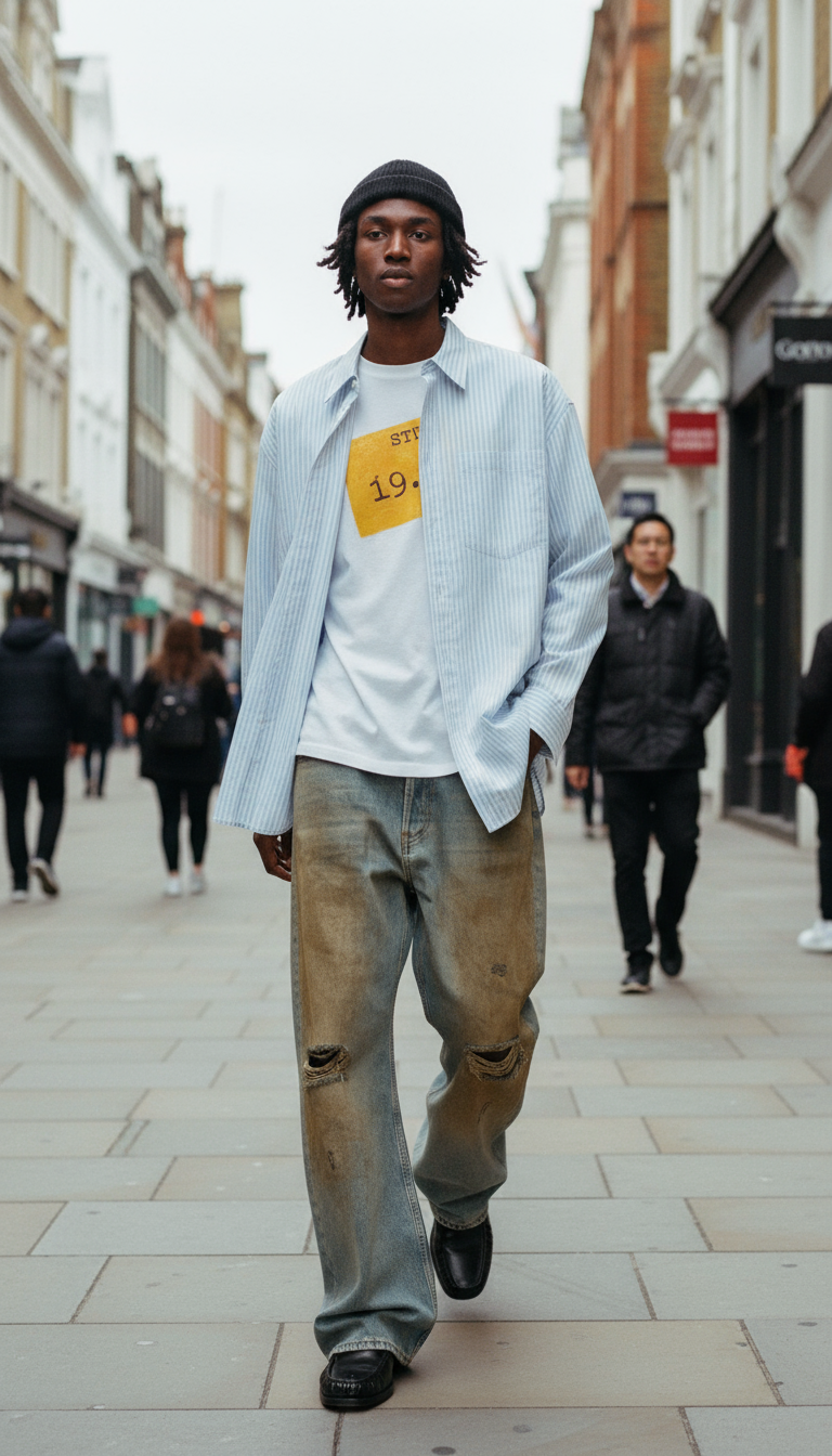 AI product shot of Button-up shirt