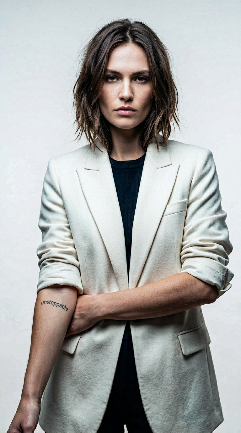 AI product shot of Unstoppable Motivational Tattoo