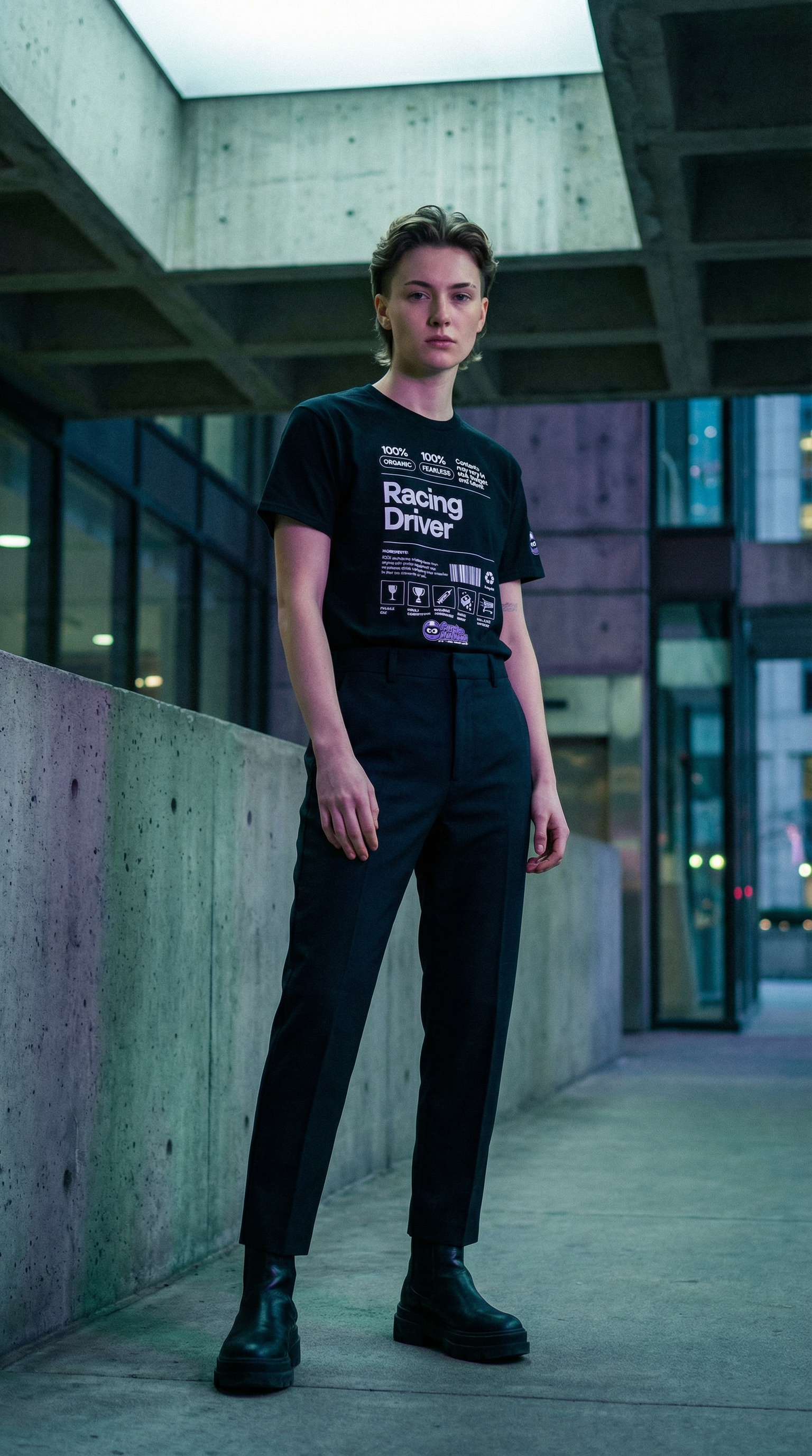 AI product shot of Racing Driver Label - Unisex classic tee