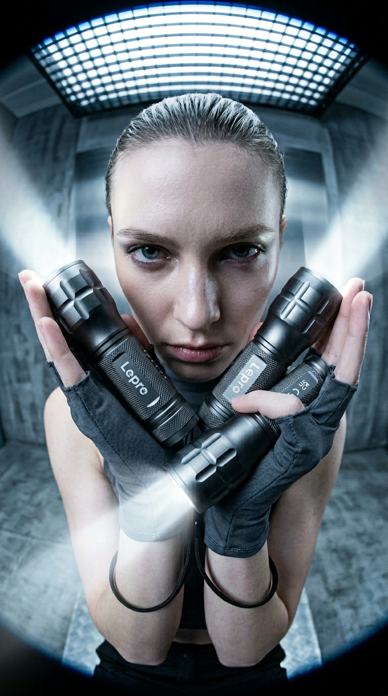 AI product shot of Lepro LED Torch Battery Powered, Small Bright Flashlight, Adjustable Focus, Water Resistant Pocket Torch, Lightweight Hand Torch for Power Cut, Camping, Dog Walking, for Kid Dad Men, Dark Grey 2 Pack