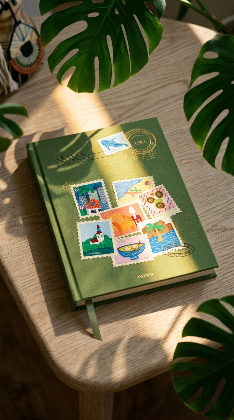 AI product shot of Adventure Travel Journal