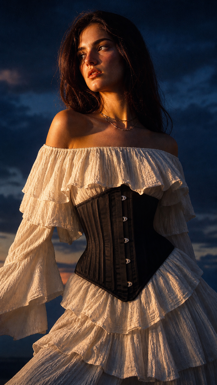 AI product shot of Margarita Underbust Corset PREORDER