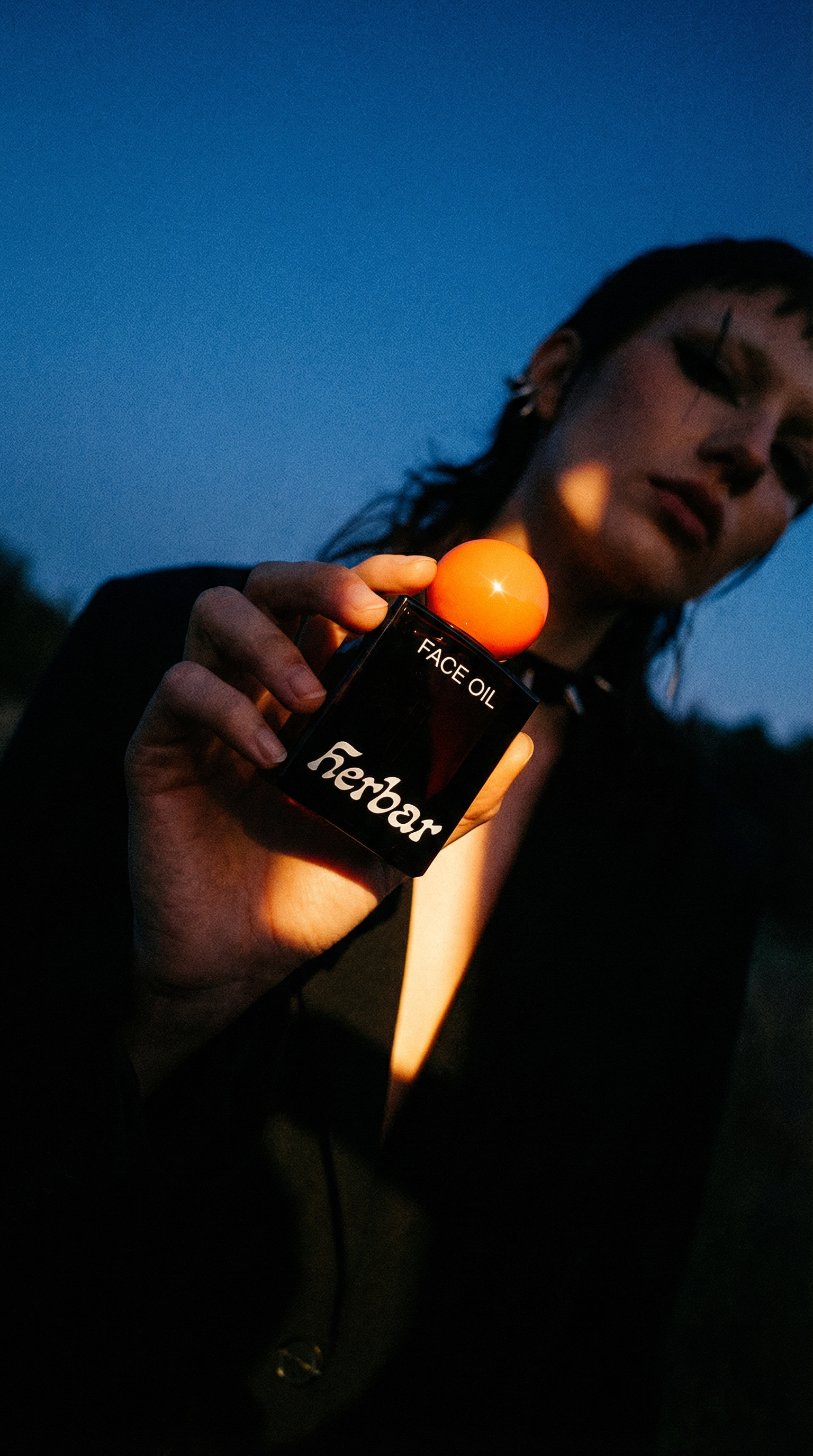 AI product shot of The Face Oil