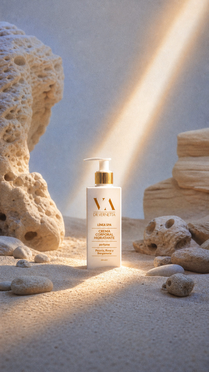 AI product shot of Crema corporal hidratante