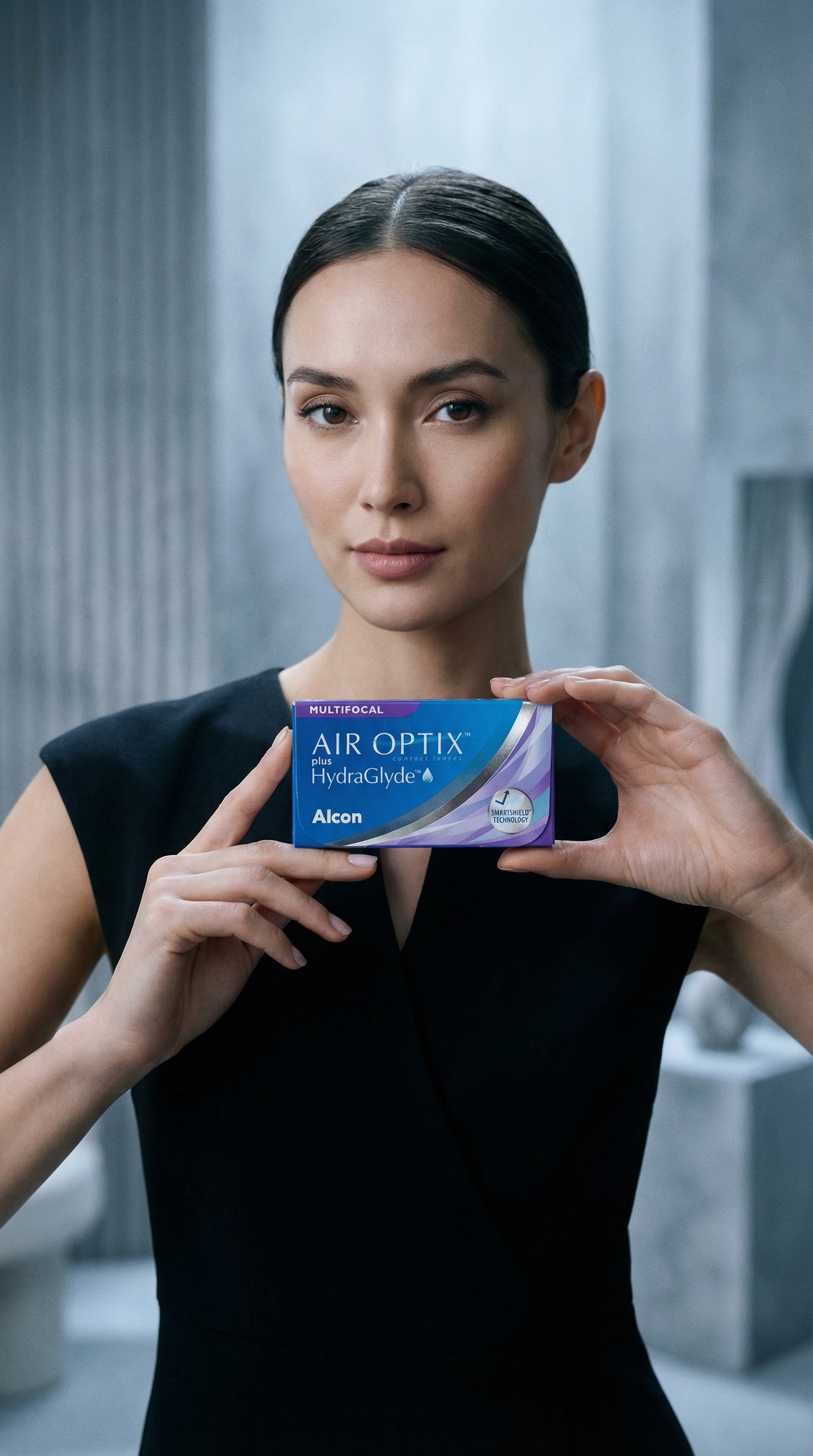 AI product shot of Air Optix plus HydraGlyde Multifocal