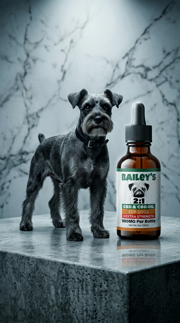 AI product shot of Extra Strength 2:1 CBD & CBG Oil For Dogs