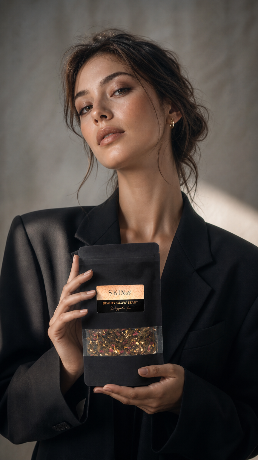 AI product shot of Beauty Glow Start Tea